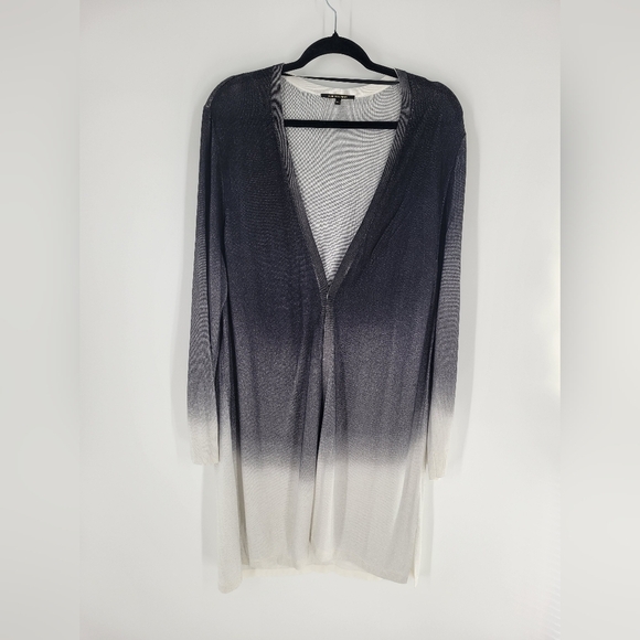 Kobi Halperin Women's Gray Ombre Cardigan Sweater Size XXL New - Picture 2 of 6